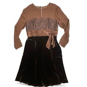 NWT Talbots Velvet and Silk Dress